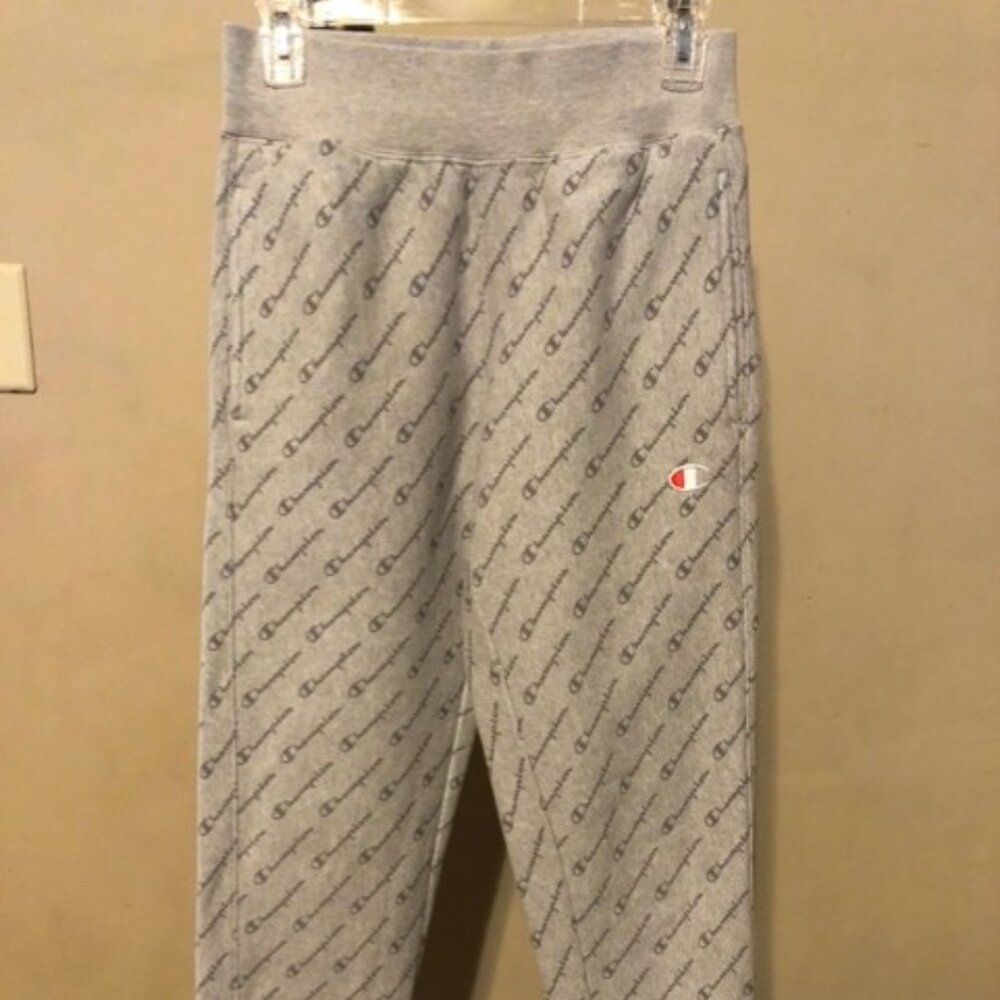 XS Champion Reverse Weave All Over Print Sweatpants